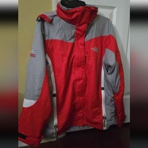 The North Face Women's Red and Gray Sumit Jacket